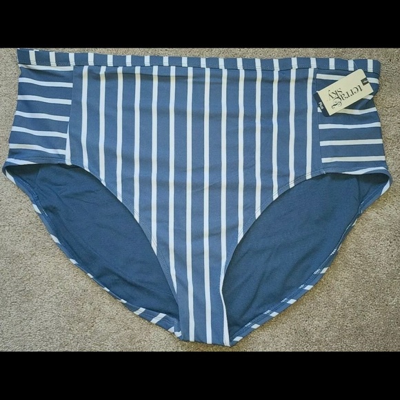 Sizes 3X-5X Terra & Sky Tummy Control Swim Bottoms - Picture 1 of 2